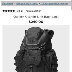 Oakley Tactical Black Backpack
